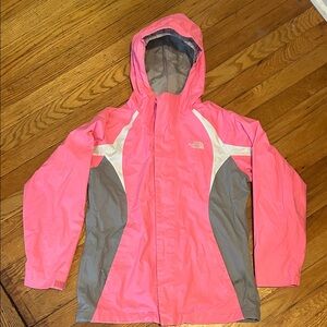 The North Face Vibrant Pink and Gray Jacket 14/16